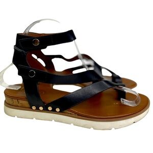 Franco Sarto Daven Women’s Black Strap Sandals